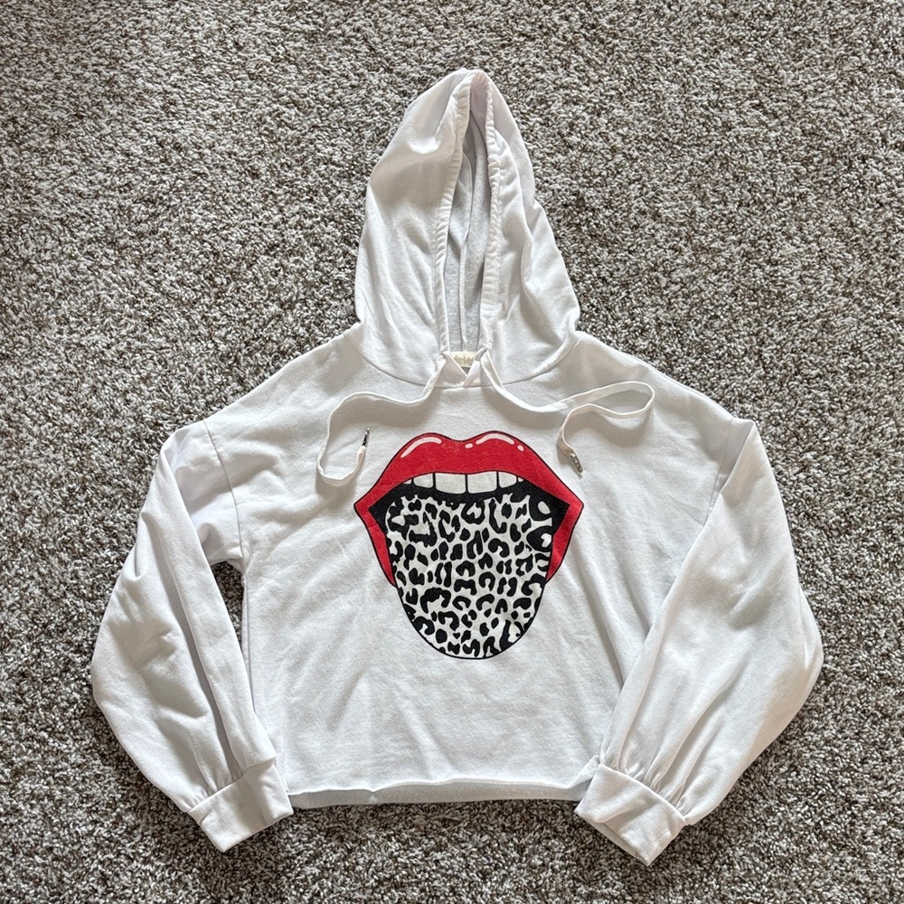 Altar'd State White Rolling Stones Hoodie